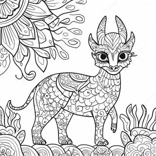 Colorful Alebrije Coloring Page 91252-31148