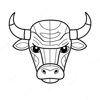 Chicago Bulls Logo Coloring Page 91277-31168