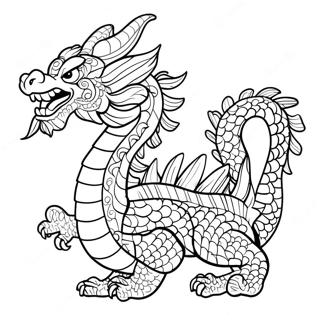 Chinese Dragon Coloring Page 91302-31181