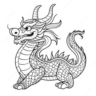 Chinese Dragon Coloring Page 91302-31183