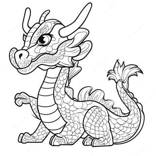 Chinese Dragon Coloring Page 91302-31184