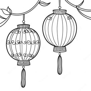 Chinese Lanterns Coloring Page 91303-31186