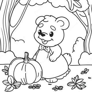 Fall Disney Coloring Pages