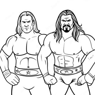 Wwe Superstars In Action Coloring Page 91532-31365