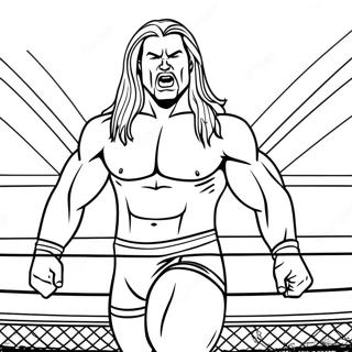 Epic Wwe Championship Match Coloring Page 91533-31372