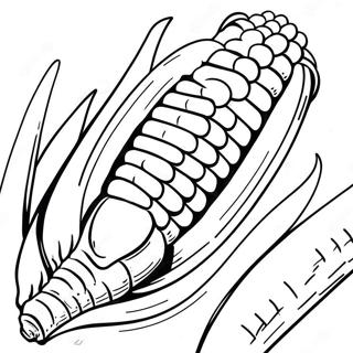 Corn Coloring Pages