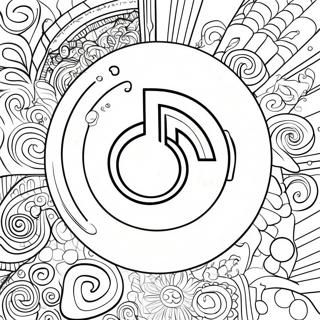 Tik Tok Logo Coloring Page 91608-31422