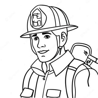 Adventurous Firefighter Job Coloring Page 91764 31553