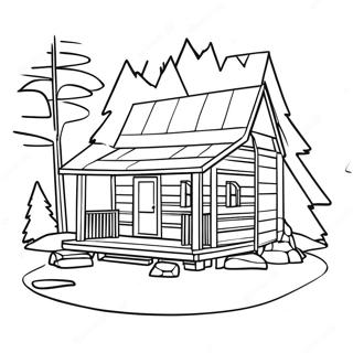 Cabin Coloring Page 91786-31561