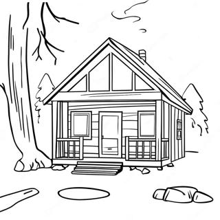 Cabin Coloring Page 91786-31563