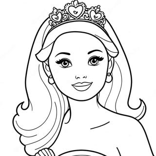 Barbie As A Princess Coloring Page 917 2765
