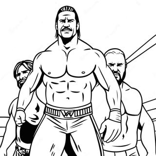 Wwe Superstars In Action Coloring Page 91837-31605