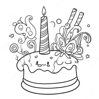 Happy Birthday For Adults Coloring Pages