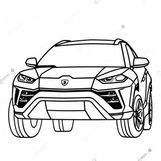 Lamborghini Urus Off Road Coloring Page 9206-918