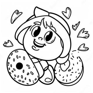 Crunchy Samoas Girl Scout Cookie Coloring Page 92071-31798