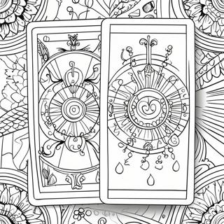 Mystical Tarot Deck Coloring Page 92119-31825