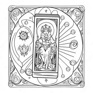 Mystical Tarot Deck Coloring Page 92119 31828