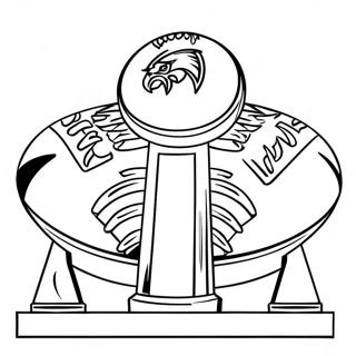 Super Bowl Trophy Coloring Page 92145-31851