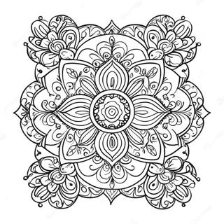 Rangoli Coloring Pages