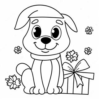 Bluey Christmas Coloring Page 92271-31941