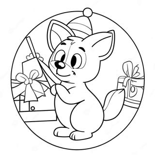 Bluey Christmas Coloring Page 92271-31942