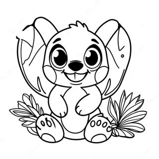 Ohana Stitch Coloring Pages