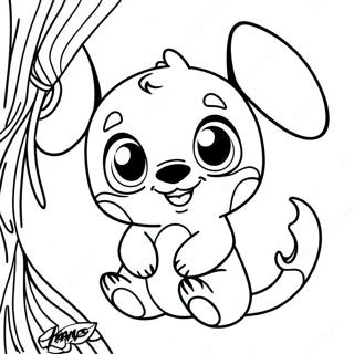 Ohana Stitch Coloring Page 92375-32023