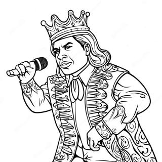 King Von With Microphone Coloring Page 92403-32050