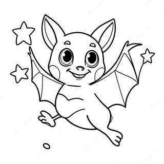 Cute Rouge The Bat Flying Coloring Page 92428 32067