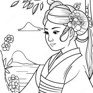 Japanese Coloring Pages