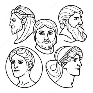 Mythical Greek Gods Coloring Page 92532-32146