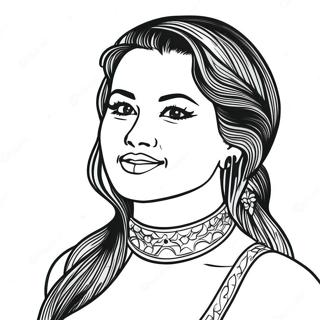 Selena Coloring Page 92556-32164