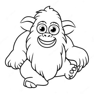 Yeti Coloring Pages