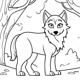Majestic Wolf Anime Coloring Page 92662-32256