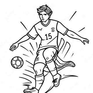 Exciting World Cup Soccer Players Coloring Page 92737-32308