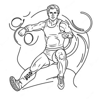 Olympic Gold Medalist Coloring Page 92789 32352