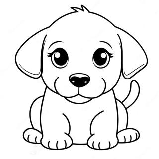 Realistic Puppy Dog Coloring Page 92863-32404