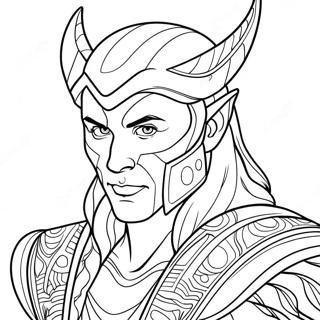 Loki Coloring Pages