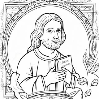 The Lord S Prayer Coloring Page 92915-32442