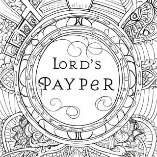 Beautiful Lord S Prayer Illustration Coloring Page 92916-32445