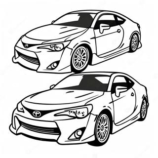 Sporty Toyota Coupe Coloring Page 92943-32471