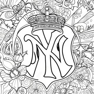 Yankees Logo Coloring Page 92992-32501