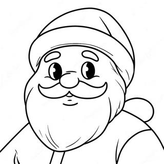 Festive Santa Claus Coloring Page 93044-32546