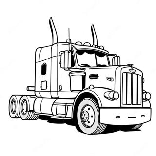 Peterbilt Semi Truck Coloring Page 93068-32562