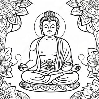 Meditation Coloring Page 93094-32581