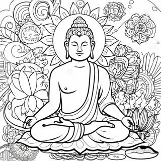 Meditation Coloring Page 93094-32584