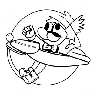 Dr Eggman In His Flying Machine Coloring Page 93148-32635
