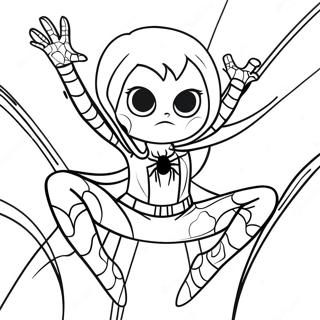 Spider Girl Coloring Pages