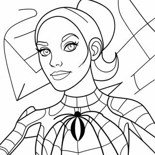 Spider Girl Coloring Page 93197-32664