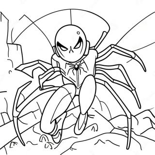 Adventurous Spider Girl Coloring Page 93198-32666